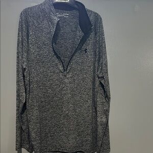 Under Armour Black/Gray Quarter-Zip Pullover